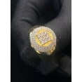 thumbnail image 3 of Pave 1.45 Cts G/SI1 Round Brilliant Cut Diamonds Men's Engagement Ring Fine 14K Yellow Gold, 3 of 16