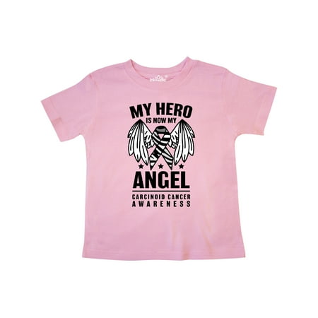 

Inktastic My Hero is Now My Angel Carcinoid Cancer Awareness Gift Toddler Boy or Toddler Girl T-Shirt