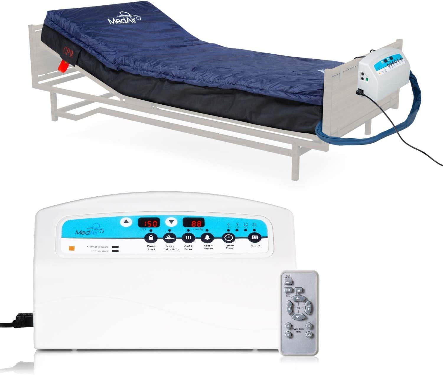 MedAir® Medical Low Air Loss Mattress, 80"(L) x 36"(W) x 8"(H) with