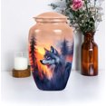 thumbnail image 5 of Wolf Large Cremation Urns for Ashes For Men, Burial Urns for Adult Human Ashes, Small Urn for Ashes for Women, Funeral Urn(Size - 10inch 1Pcs, 3inch 2Pcs), 5 of 8