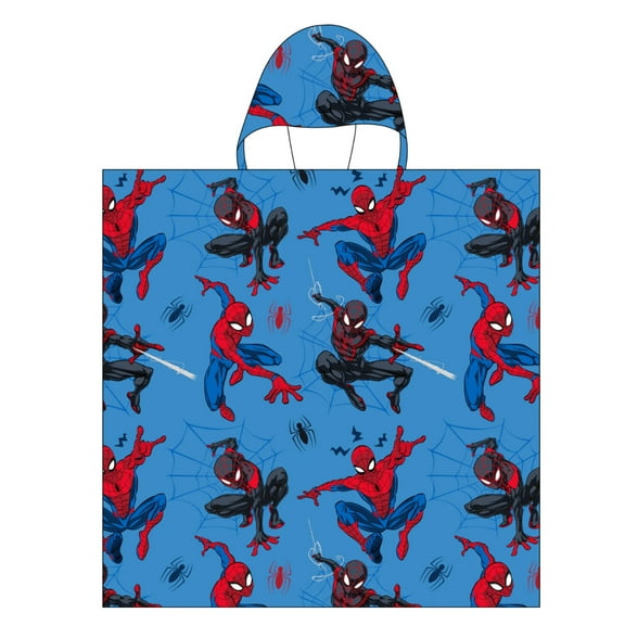 Spiderman - Hooded Kids Towel Poncho "Amazing Heroes"