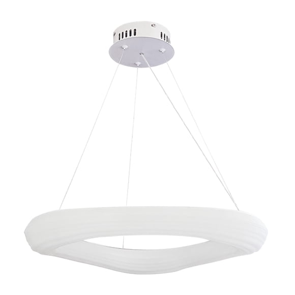 Candil Colgante LED con 3 Niveles de Brillo Cosmos Aro Blanco de PVC Gamalux