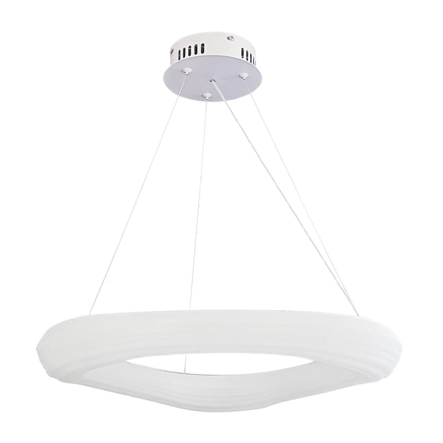 Candil Colgante LED con 3 Niveles de Brillo Cosmos Aro Blanco de PVC Gamalux