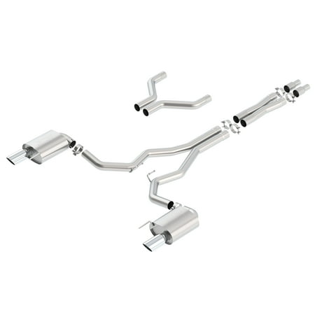 BORLA EXHAUST 140629 2015 MUST GT 5.0L AT/MT RWD 2DR 3.00IN S-TYPE S RD RL AC SR TIP 4.00IN RD X