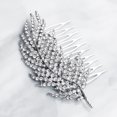 thumbnail image 1 of unbranded Para En Plata Con De Hojas Y Rhinestones Decorativos, 1 of 7