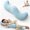 Blue, variant on Pea Pod Body Pillow for Side Sleepers, S-Shaped Cooling Full Body Pillow, Long Bolster Hug Pillow for Hip, Knee, Back & Leg Support, Washable Cove