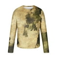thumbnail image 5 of Tawop Men's T-Shirts Crew Neck Long Sleeve Graphic Flag Casual Khaki 2XL, 5 of 5