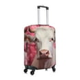 thumbnail image 3 of Daiia Flower White Cow Luggage Cover, Thickened Washable Travel Luggage Covers, Elastic Unique Baggage Covers for 18-20 inch Luggage-Small, 3 of 9