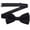 Black, variant on Xfvqtps Boys Bow Tie Solid Color Bowties Adjustable Neckties for Uniform School Party Black