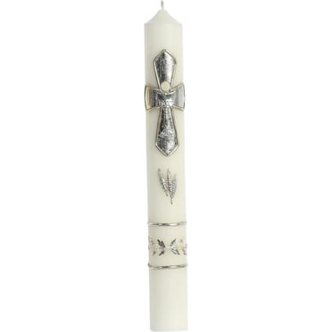 First Communion Candle - Catholic & Religious Cross Candle - Velos de Primera Comunión para Niña y Niños