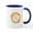 White/Navy Inside, variant on CafePress - Happy Easter Mugs - 11 oz Ceramic Mug - Novelty Coffee Tea Cup