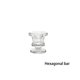 thumbnail image 4 of Kearding Soporte para almacenamiento de velas, organizador de cristal, candelabro transparente para velas, centros de mesa, fiesta, sala de estar, Decoración del hogar Varilla hexagonal Kearding HA064379-01, 4 of 6