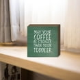 thumbnail image 4 of Eveokoki May Your Coffee Be Strong Box Sign Wood Box Sign Funny Coffee Bar Signs Wood Farmhouse Coffee Wall and Tabletop Decoration for Home Housewarming Coffee Bar 5.2 Inch, 4 of 5