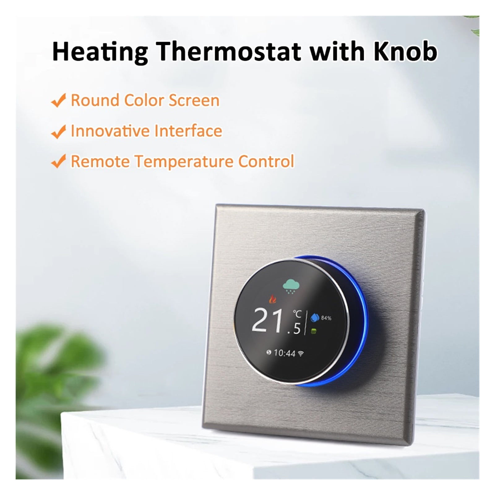 Smart Thermostat Gas Boiler Water Heating Thermostat Backlight/Temperature/Sensor/Time Temperature Calibration Adjustment ,Easy Installation