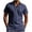 Hgg220-Navy, variant on Yaoyar Mens Lapel Top Cotton And Linen Casual Short-Sleeved Cross-Print Shirt Casual Button Down Shirts Short Sleeve Linen Shirts Summer Beach Dress Shirt