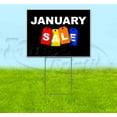 thumbnail image 1 of January Sale Tag (18" x 24") Yard Sign, Includes Metal Step Stake, 1 of 6