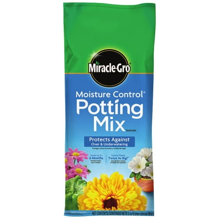 Miracle-Gro Moisture Control Potting Mix 2 CF (Best Potting Mix For Bromeliads)