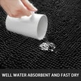 thumbnail image 5 of Homore Bathroom Rug,Non-Slip Bath Mat,Soft Cozy Shaggy Durable Thick Bath Rugs for Bathroom - 24''x 60'' Black, 5 of 12