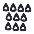 thumbnail image 4 of DECORNIJIA Guitar Pick Black Plectrums Wool 10pcs for Mandolin Banjo, 4 of 8