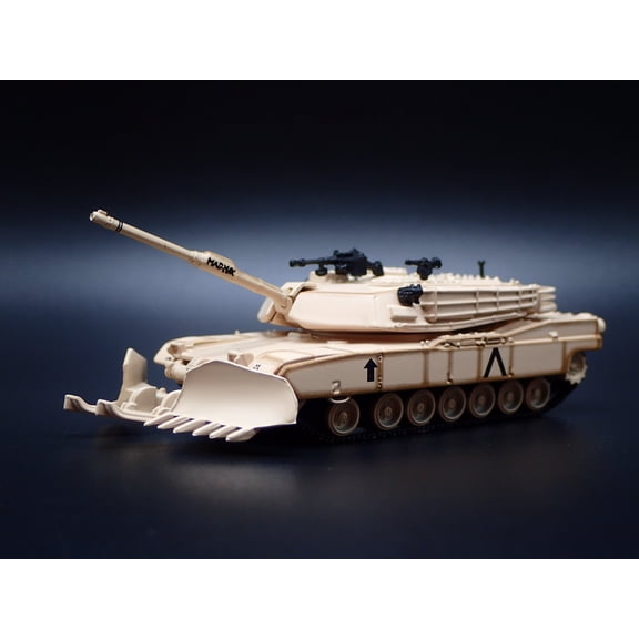 (Open Box) M1A1 ABRAMS TANK MILITARY GULF WAR RARE 1:100 SCALE DIORAMA DIECAST MODEL CAR