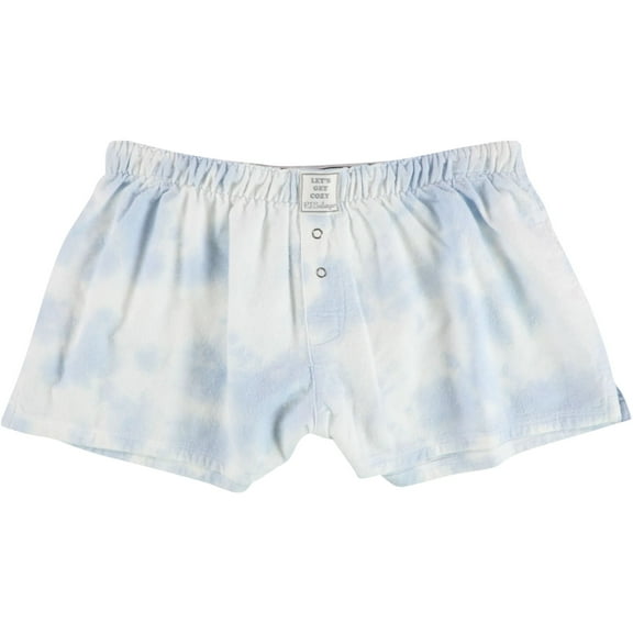 P.J. Salvage Womens Cloudy Days Pajama Shorts, Blue, Medium