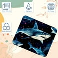 thumbnail image 3 of Shark 8.3x9.8 Inch Square Gaming Mouse Pad with Non-Slip Rubber Bottom, Printed Desk Mat for Office and Gaming, 3 of 6