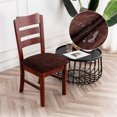 thumbnail image 3 of Waterproof Chair Seat Covers Dining Room Chair Covers Stretch Seat Cover for Dinning Room Chair Protector Slipcovers for Kitchen, Hotel (6, Flower Pattern), 3 of 6