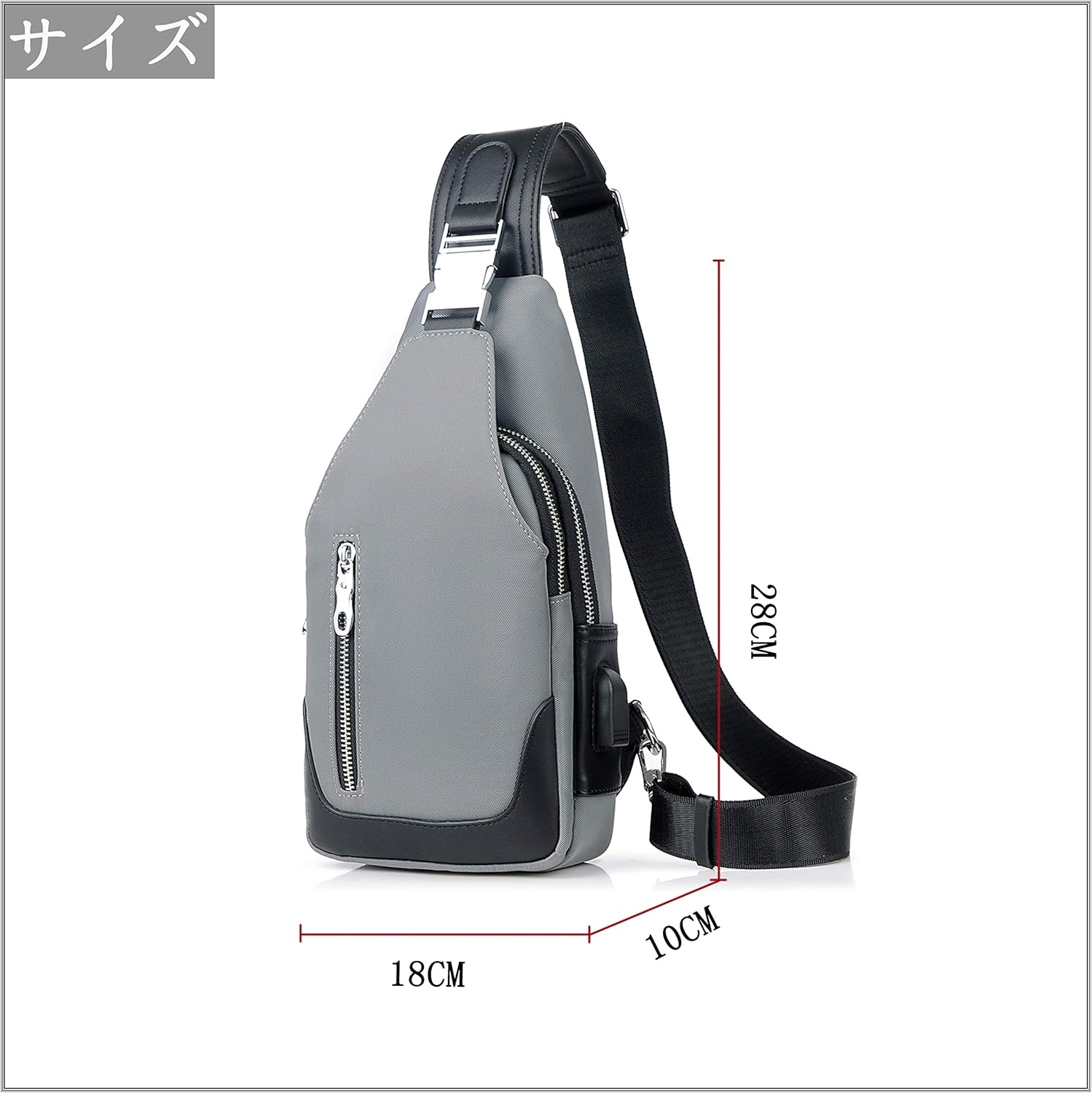 FSD.WG Men's Multi-Functional Sling Bag - Waterproof Durable Crossbody Bag for Travel & Commute