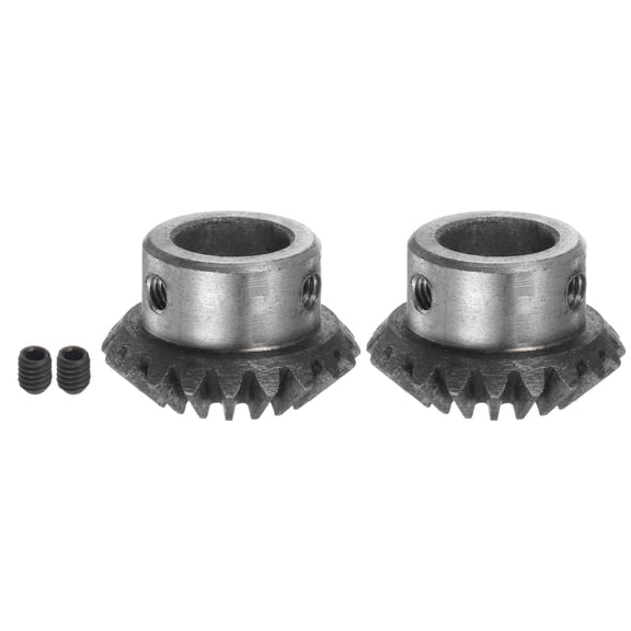 Uxcell Bevel Gears 1.5M 20 Teeth 14mm Shaft Hole Tapered Bevel Pinion Gear 2 Pack