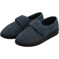 thumbnail image 1 of Silverts Men Soft Comfy Easy Closure Slippers, 12, Grey, 1 of 2