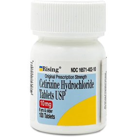 Rising Cetirizine HCL 10 mg - Antihistamine Seasonal Allergy Tablets - 100 tablets