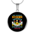 thumbnail image 2 of Australian Shepherd Mom Circle Necklace Stainless Steel or 18k Gold 18-22", 2 of 8