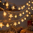 thumbnail image 4 of Guirnalda de luces LED con forma de estrella de copo de nieve para Navidad, guirnalda de hadas con batería y USB, decoración de Halloween de árbol al aire libre, vacaciones de Año Nuevo, 3-50M, 4 of 4
