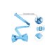 thumbnail image 3 of Conjunto de corbata de hombre de color sólido INSPIRE CHIC para el Día del Padre, corbata de moño preatado y pañuelo de bolsillo, corbatas para bodas y negocios, azul cielo, talla única, 3 of 7