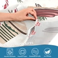 thumbnail image 5 of Yayeee Kitchen Curtains Tier Set of 2 Light Filtering 57"x24" Over Sink Window Panels, Christmas Cups, 5 of 7