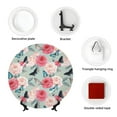 thumbnail image 4 of Bingfone Roses and Butterflies Print Bone China Dinner Decorative Plates,Handmade Ceramic Dinner Plate with Stand for Home Club-10in, 4 of 6
