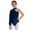Navy Blue, variant on Kids Girls One Shoulder Strap Gymnastics Jersey Latin Leotard Jumpsuit Ballet Dance Unitard Dancewear Pink 6