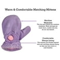 thumbnail image 5 of N'Ice Caps Little Girls Infants Sherpa Lined Hat Mitten Winter Set - Baby Toddler Kids Purple, 5 of 5