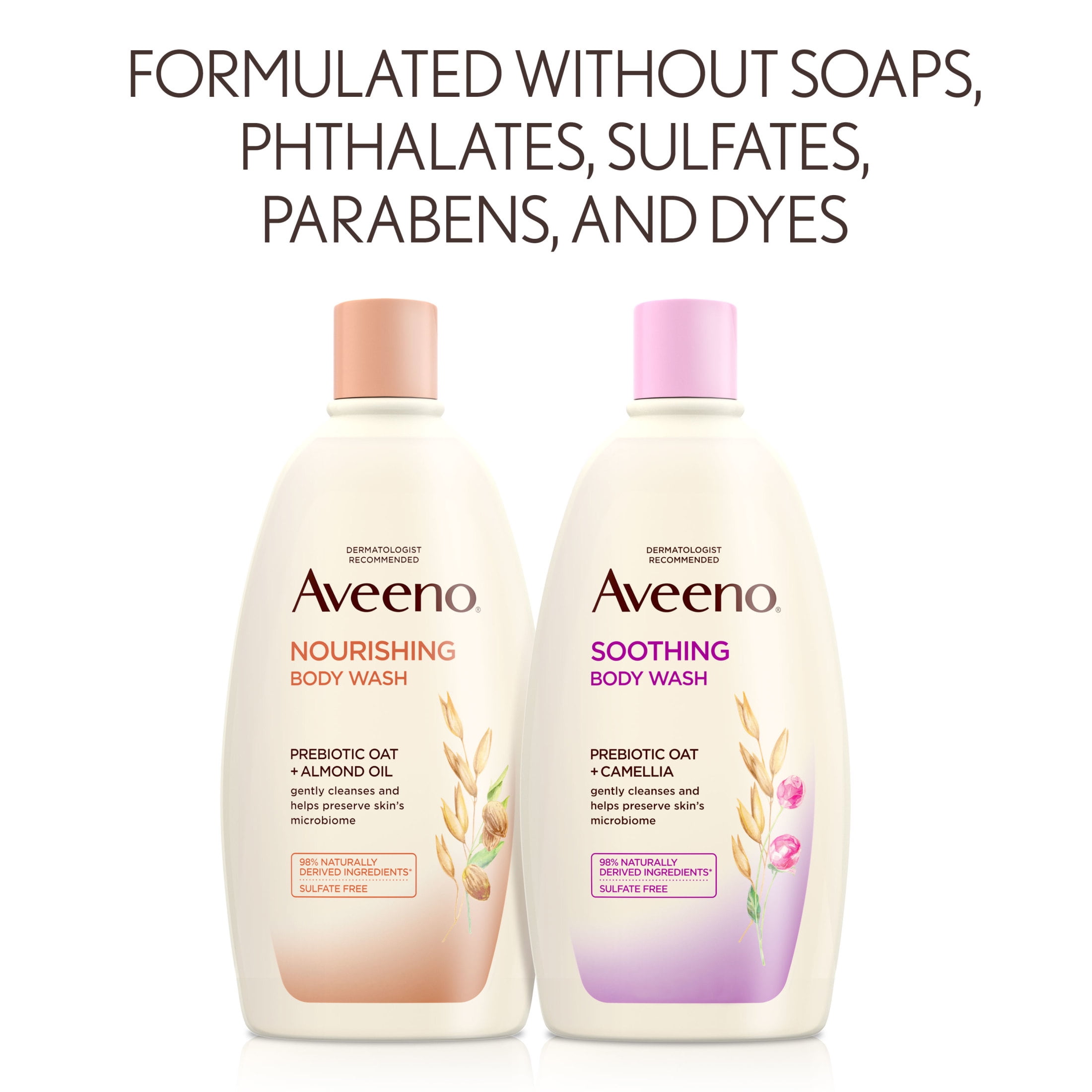 Aveeno Soothing Body Wash for Sensitive Skin, Camellia, 18 fl. oz