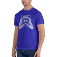 thumbnail image 4 of Love Raccoon Men'S Basic Short Sleeve T-Shirt Blue 4x-Large, 4 of 5