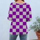 thumbnail image 4 of mfyjkho Tops Para Mujer, Blusa Informal De Moda Para Mujer, Con Cuello Redondo Y Mangas 3/4, Estampada Tops De Gimnasio Para Mujer Xxl, 4 of 6
