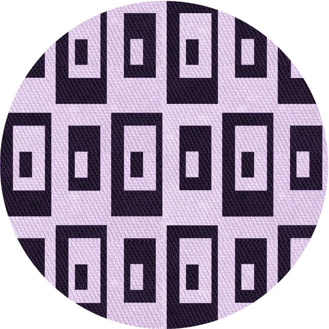 Ahgly Company Machine Washable Indoor Square Transitional Blossom Pink Area Rugs, 3' Square