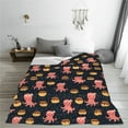 thumbnail image 5 of Zufioo cartoon octopus Fleece Blanket Queen Size,Plush Bed Blanket,Ultra Soft Throw Blanket,Plush Fuzzy Cozy Blanket Perfect for Bed,Couch-40"x30", 5 of 7