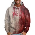 thumbnail image 1 of Sudadera con capucha para hombre, informal, a la moda, con estampado, con cordón, de manga larga, de poliéster, 1 of 6