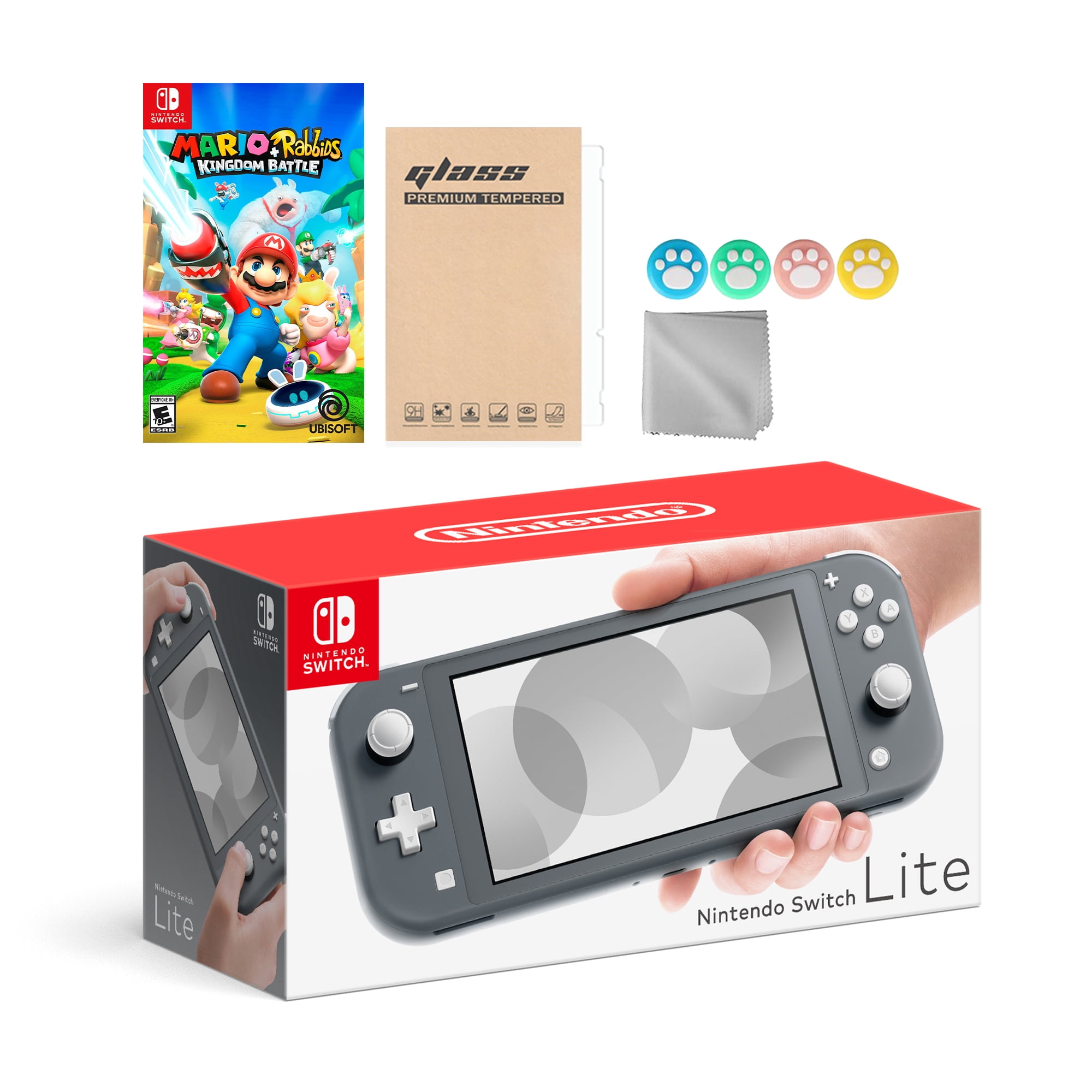 ラビッツ　Nintendo Switch Lite Nintendo Switch Lite Gray with Mario Rabbids Kingdom Battle and