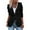 Black, variant on Blue Long Sleeve Fleece Jackets, Nylon,Spandex Women's Suit Jackets, Women's 2024 Fall Business Casual Long Sleeve Notch Lapel Trendy Work Jackets Outerwear, XXL