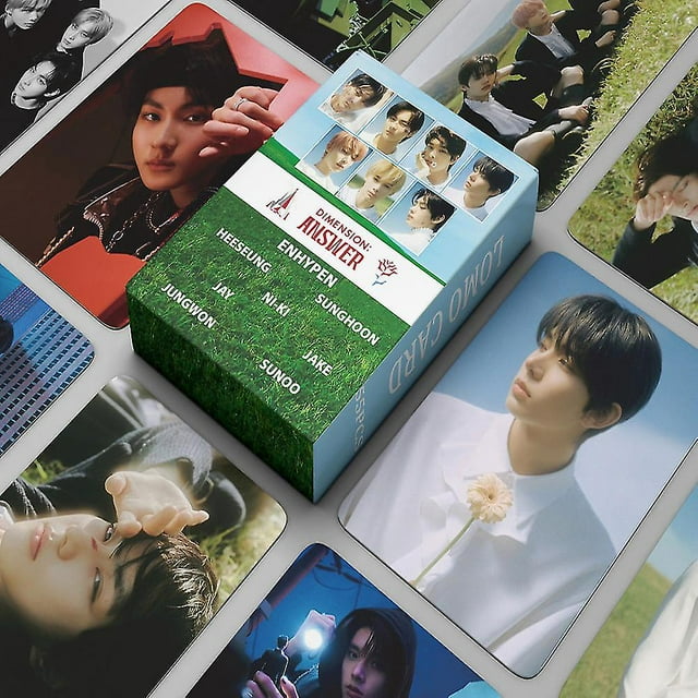 55 Uds./kpop Enhypen Ggu Ggu paquete Lomo tarjetas nuevo álbum de fotos Dimensión: Tarjeta fotográfica Dilemma Enhypen Photocard Fans Collection