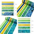 thumbnail image 3 of Pxymoer Washi Tape Set of 12 Rolls , Van Gogh Starry Night Decorative Green Leaves Floral Blue Yellow Washi Masking Tape Sets for Craft , Kids Scrapbook , Bullet Journal , DIY Gift Wrapping (Yellow), 3 of 6