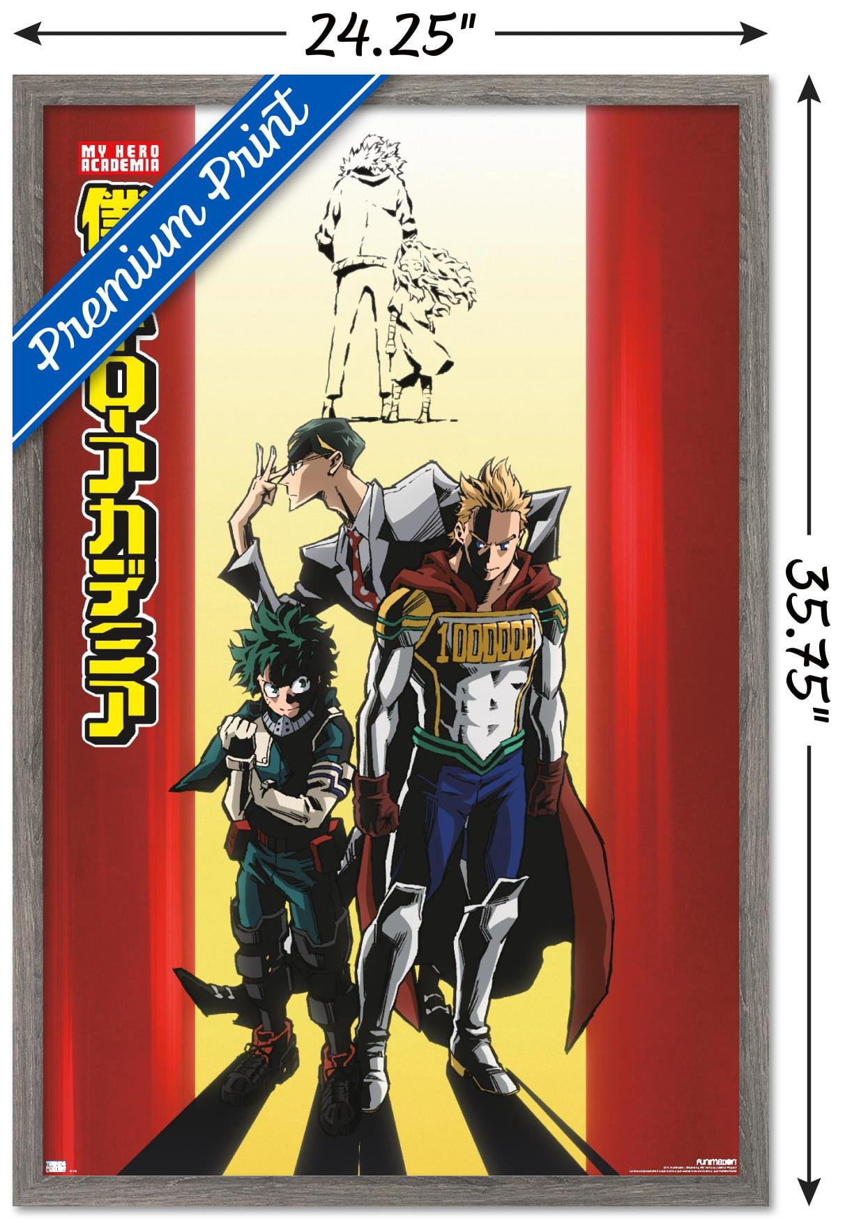 My Hero Academia: Season 4 - One Sheet Wall Poster, 22.375" x 34" Framed