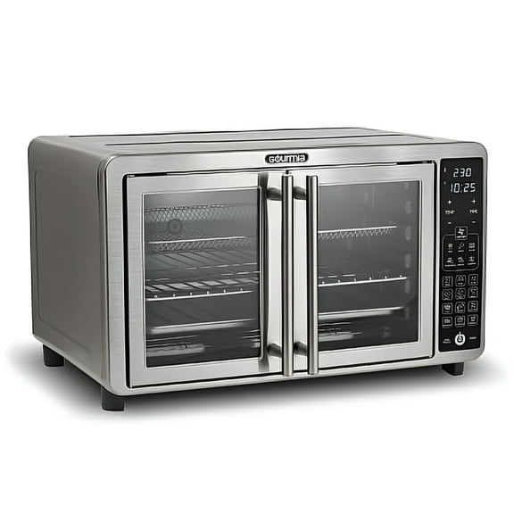 Gourmia XL Digital Air Fryer Toaster Oven 1800 W 6-Slice Black Toaster Oven